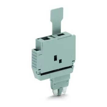 WAGO 2004-911 TOPJOB S 2-Conductor Terminal Block, 4 mm², Gray, DIN-Rail Mount