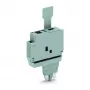 WAGO 2004-911 TOPJOB S 2-Conductor Terminal Block, 4 mm², Gray, DIN-Rail Mount