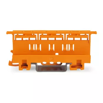 WAGO 221-500 Mounting Carrier for 221 Series Splicing Connectors, Polyamide, Orange, 17.5 mm x 25.5 mm x 77.6 mm