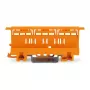 WAGO 221-500 Mounting Carrier for 221 Series Splicing Connectors, Polyamide, Orange, 17.5 mm x 25.5 mm x 77.6 mm