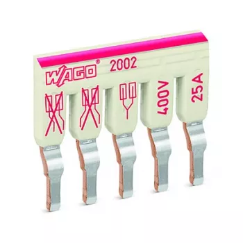 WAGO 2002-475 Through Terminal Block, TOPJOB S, 2.5 mm², Gray, DIN Rail Mount