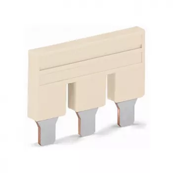 WAGO 2016-403 Through Terminal Block, 3-Conductor, Push-in CAGE CLAMP, 32 A, 800 V, Gray, DIN-rail 35