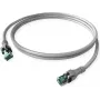 EasyLan DualBoot PushPull Cat.6a S/FTP Patch Cable 10m - Grey
