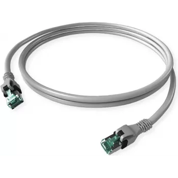 ZVK GMBH DualBoot Cat.6A S/FTP Push-Pull Patch Cable, Grey, 7.5 m