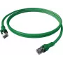 EasyLan DualBoot Push Patch Cable Cat.6A S/FTP Green 7.5m