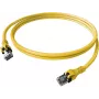EasyLan saCon DualBoot Patch Cable S/FTP Cat.6A Yellow 2.0m