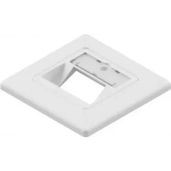 EasyLan CKVDUSL2R Keystone Module Support Frame - 2 Port - White - Flush Mount