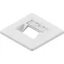 EasyLan CKVDUSL2R Keystone Module Support Frame - 2 Port - White - Flush Mount