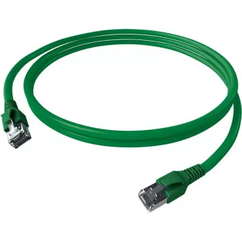 EasyLan FlexBoot Cat.6A S/FTP Patch Cable Green 3.0m