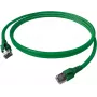 EasyLan FlexBoot Cat.6A S/FTP Patch Cable Green 3.0m