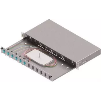 ZVK Easylan LWL Splice Enclosure Basic SB0012471HE 1U 19 inch 6x LC-Duplex OM3 Slide-out
