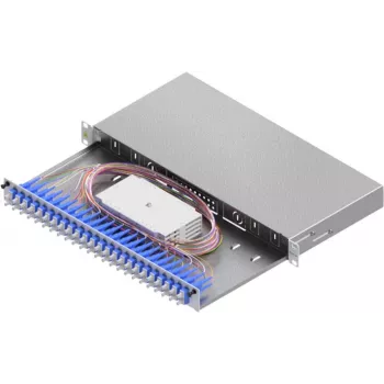 EASYLAN LSB1C225 Fiber Optic Splice Housing Basic 1U 24x SC-Duplex OS2 Slide-out