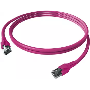 EasyLan FlexBoot Patch Cable Cat.6A S/FTP Purple 2.00m
