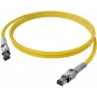 EasyLan VarioBoot Patch Cable Cat.6A S/FTP Yellow 1.0m