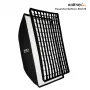 Walimex Pro Softbox Essential 80x120 cm Rectangular Softbox with Bowens Mount, Silver Interior, Diffusers, Carrying Bag