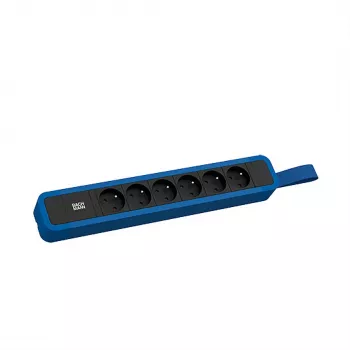 Bachmann PRIMO 2 6xUTE Power Strip with Loop 2.0m CEE7/7 RAL5010