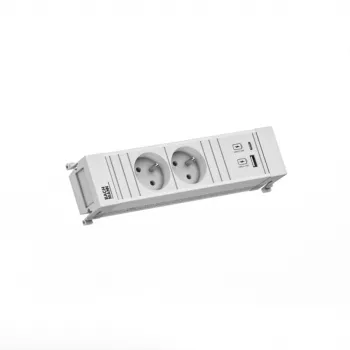 Bachmann POWER FRAME 2x Schuko Outlet 1x USB A/C 22W 0.2m GST18