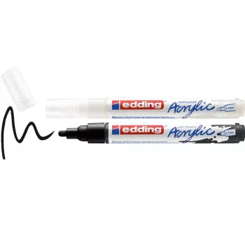 EDDING 5100 Acrylic Markers Assorted Colors 2.0 - 3.0 mm, 2 Pieces (4-5100-2)