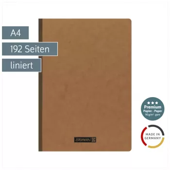 BRUNNEN FACT!plus Exercise Book A4 Lined 96 Sheets Brown 104347170