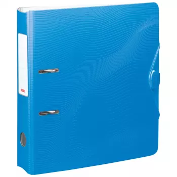 BRUNNEN WAVE Lever Arch File Azure Plastic 7.0 cm DIN A4
