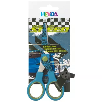 BRUNNEN Fast Wheels Children's Scissors Blue/Green 13.0 cm