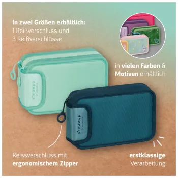 BRUNNEN Pre-filled Pencil Case s'maepp Fast Wheels Green/Light Green 33-Piece, 20.0 x 7.5 cm (1049121521)