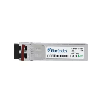 BlueOptics BO35J136S4D Compatible Finisar FTLX1371D3BCL SFP+ Transceiver, LC Duplex, 10GBASE-LRM, Multimode, 1310nm, 220m