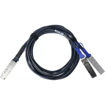 BlueLAN Compatible Mellanox MCP7H50-V01AR30 Passive 200GBASE-CR4 QSFP56 to 2x100GBASE-CR2 QSFP56 Direct Attach Breakout Cable, 2m, AWG26