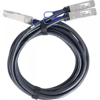 BlueLAN Compatible Mellanox MCP7H50-V002R26 Passive 200GBASE-CR4 QSFP56 to 2x100GBASE-CR2 QSFP56 Direct Attach Breakout Cable, 2m, AWG26