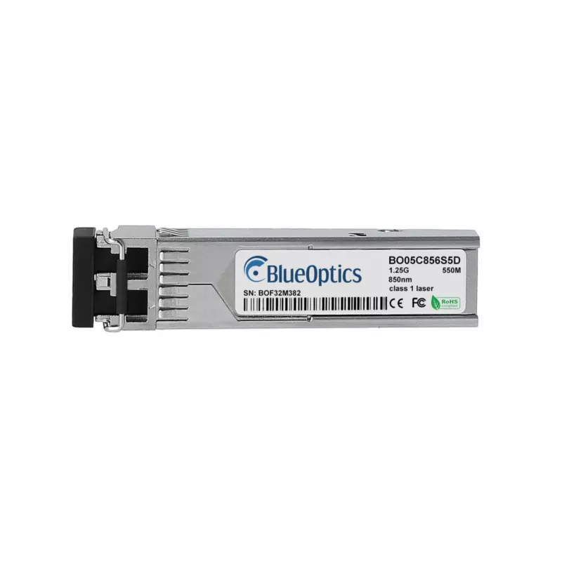 BlueOptics BO05C856S5D Compatible Ruckus E1MG-SX-OM SFP Transceiver, 1000BASE-SX, LC Duplex, Multimode, 550m