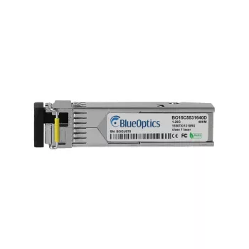 BlueOptics BO15C5531640D SFP Transceiver, LC Simplex, 1000BASE-BX, 40 km, Compatible with TP-Link SFP-BXD53-40KM