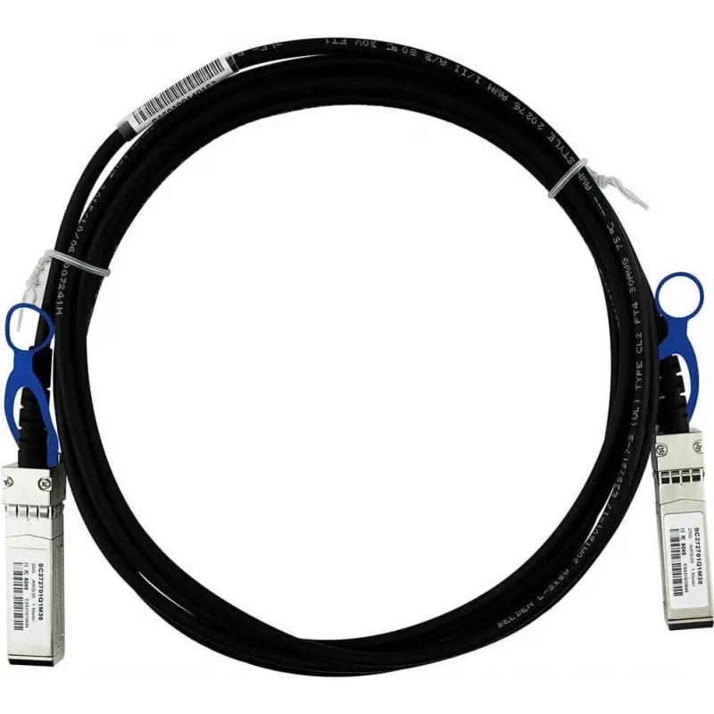 BLUEOPTICS BlueLAN 25GBASE-CR Passive SFP28 Direct Attach Cable, 1 Meter, AWG30, Compatible with Supermicro CBL-NTWK-0944-SS28C10M