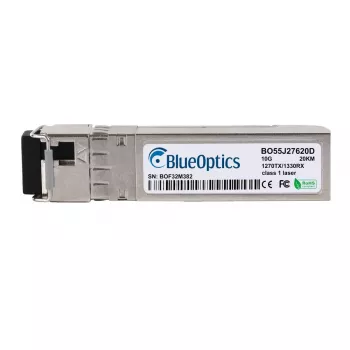 BlueOptics SFP+ 10GBASE-BX-U 20km 1330nm TX / 1270nm RX LC Simplex SMF Transceiver Compatible TP-Link SFP-10G-BX-U