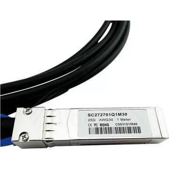 Compatible MikroTik S+DA0002 BlueLAN 10GBASE-CR Passive SFP+ to SFP+ Direct Attach Cable, 2 Meter, AWG30 (S+DA0002-BL)