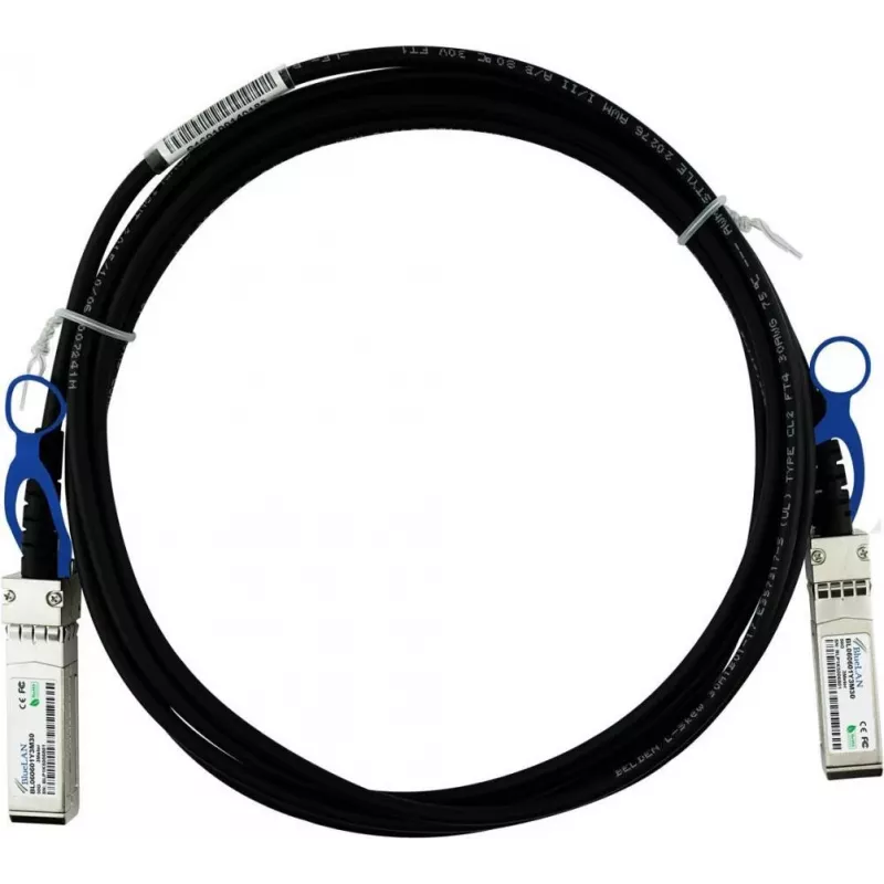 BLUEOPTICS Mellanox MCP2M50-G001E30 Compatible Direct Attach Cable (DAC) - Passive 50 Gigabit Twinaxial Copper - SFP56 to SFP56 - 1 Meter