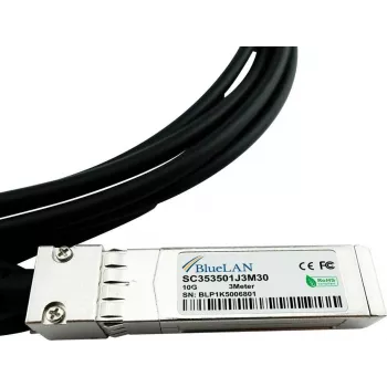 BlueOptics Belkin F2CX036-05M Compatible Direct Attach Cable (DAC) - Passive 10 Gigabit Twinaxial Copper SFP+ to SFP+ 5m