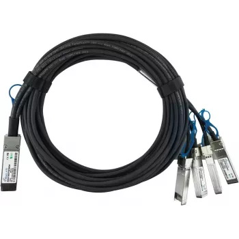 BlueOptics HPE Q9S72A Compatible BlueLAN Passive 100GBASE-CR4 QSFP28 to 4x25GBASE-CR SFP28 Direct Attach Breakout Cable, 1m, AWG26