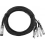 BlueOptics H3C QSFP-100G-4SFP-25G-CAB-2M Compatible Breakout Direct Attach Cable (DAC) - Passive 100 Gigabit to 4x25 Gigabit Twinaxial Copper, QSFP28 to 4xSFP28, 2m