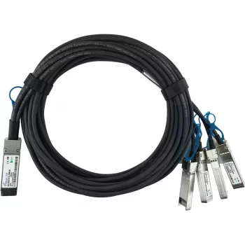 BLUEOPTICS Extreme Networks 100G-QSFP-4SFP-P-5M Compatible BlueLAN QSFP28 to 4x SFP28 Passive Direct Attach Breakout Cable, 5m, 26 AWG