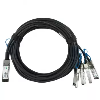 BlueOptics NVIDIA 980-9I48B-00C002 BlueLAN Passive 100GBASE-CR4 QSFP28 to 4x25GBASE-CR SFP28 Direct Attach Breakout Cable, 2m