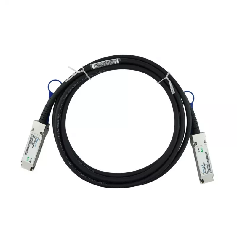BlueLAN Compatible NVIDIA 980-9I62C-00C01A QSFP28 Direct Attach Cable, 100GBASE-CR4, 3m, Passive Copper