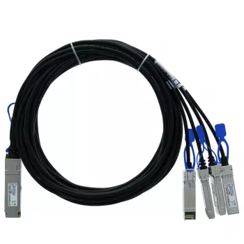 BlueOptics D-Link DEM-CB100Q28-4S28-50CM Compatible BlueLAN Passive Direct Attach Breakout Cable, QSFP28 to 4x SFP28, 100GBASE-CR4, 0.5 Meter