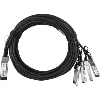 BlueOptics Dell GF37541 BlueLAN Passive 40GBASE-CR4 QSFP to 4x10GBASE-CR SFP+ Direct Attach Breakout Cable, 3 Meter