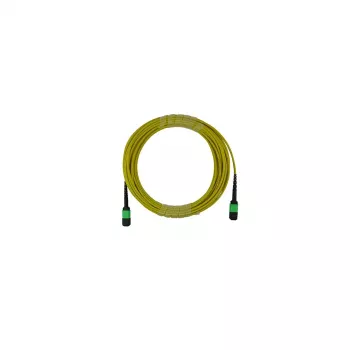 BlueOptics Cisco CB-M12-M12-SMF1M MPO-12 Female to MPO-12 Female OS2 Single-Mode Fiber Patch Cable, 1m, LSZH, Yellow