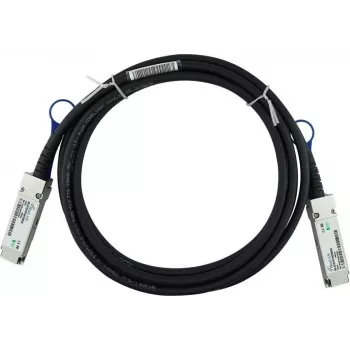 BLUELAN Compatible NVIDIA 980-9I682-00J004 QSFP56 Direct Attach Cable, 200GBASE-CR4, Ethernet, 30AWG, 0.5 Meter (980-9I682-00J004-BL)