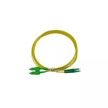BlueOptics Duplex Fibre Optic Patch Cable LC-APC/SC-APC Singlemode 3 Metres