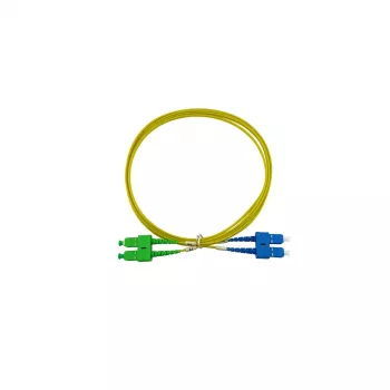 BlueOptics Duplex Fibre Optic Patch Cable SC-UPC/SC-APC Singlemode 0.5 Metres