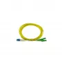 BlueOptics Duplex Fibre Optic Patch Cable, LC/UPC to E2000/APC, Single Mode OS2, 10 m, LSZH, Yellow