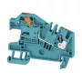 Weidmüller AITB 2.5 BB NDT BL Neutral Conductor Disconnect Terminal Block, Blue, 2.5 mm², Screw Connection
