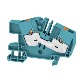 Weidmüller AITB 6 BB 2C BL Feed-through Terminal Block, 6 mm², Blue, 2668710000